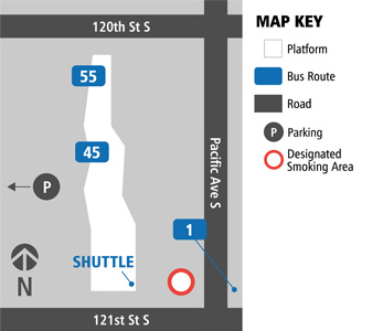 parkland transit center map