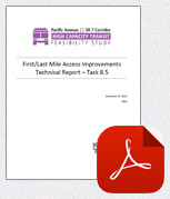 First Last Mile Access Improvements Technical Report  PDF Download
