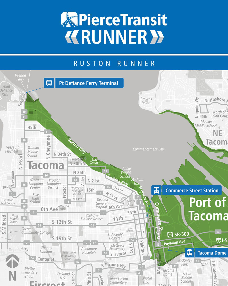 Ruston Runner map